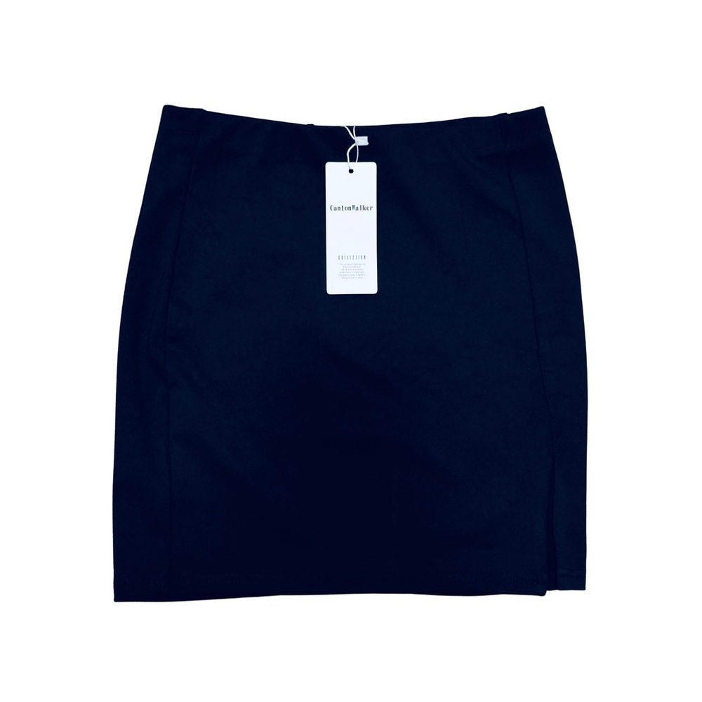 Amazon Black Mini Skirt w/ Side Slit